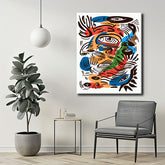 Painting by Numbers Abstract Eyes of Love